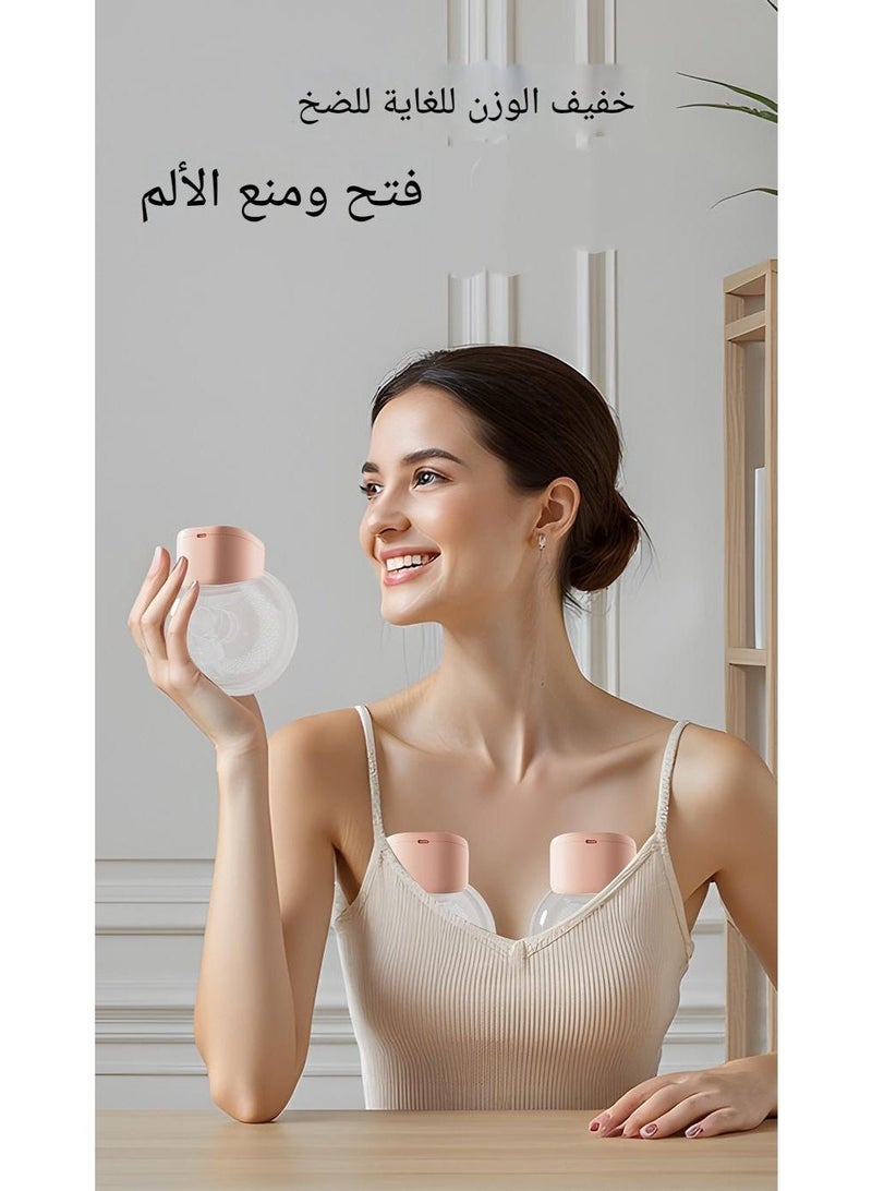 مجموعة MissBaby المكونة من قطعتين - مضخة ثدي قابلة للارتداء بدون استخدام اليدين - 4 أوضاع مع 36 إعدادًا قابلًا للتعديل - شفط قوي - تصميم غير مرئي - مضخة ثدي هادئة وقابلة للحمل - Image 2